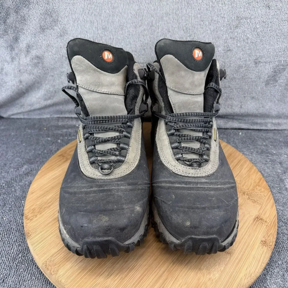 Merrell Boots Mens Size 9.5 Black Thermo 6 Insulated Vibram Snow